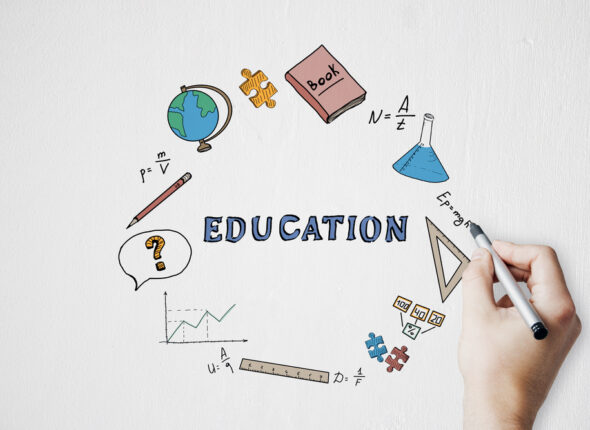 Learn and science concept